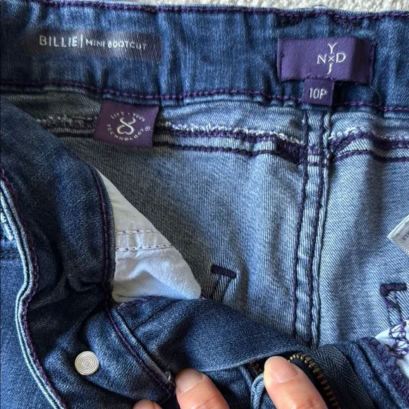 NYDJ Billie Mini Boot Cut Jeans in Deep Blue - Picture 6 of 8